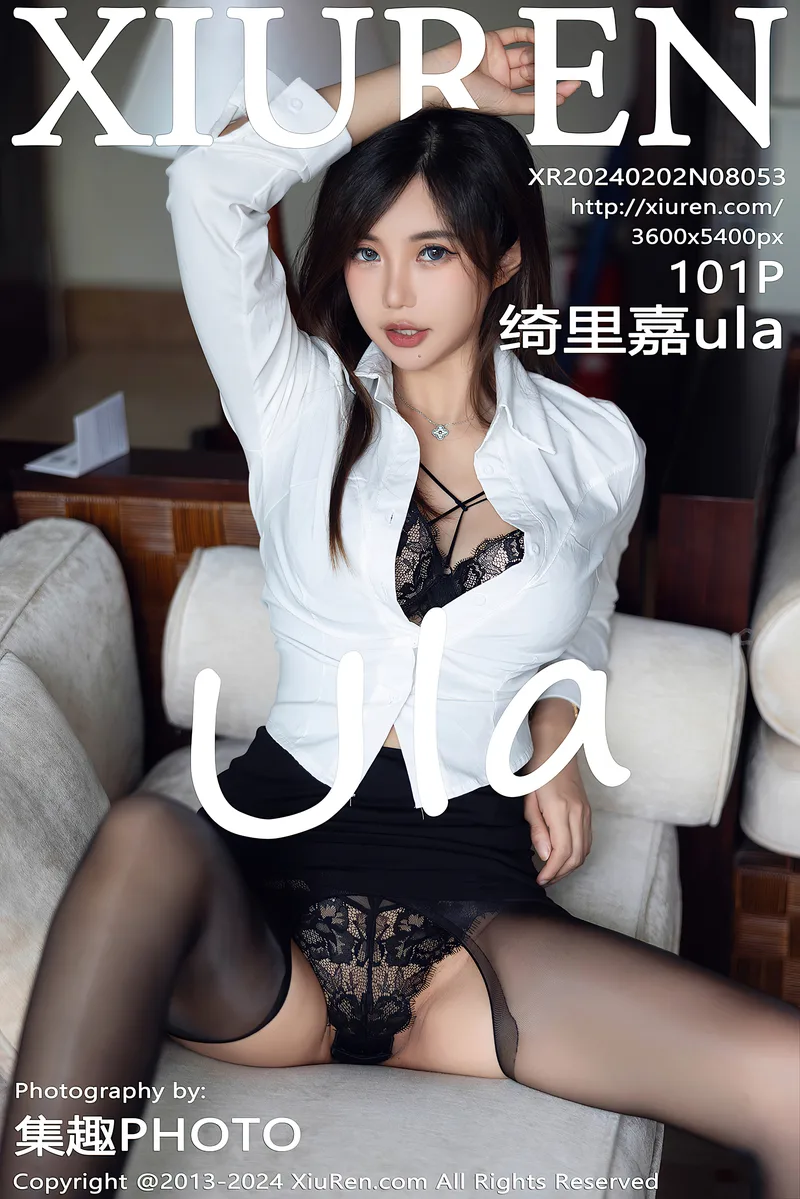 [XiuRen秀人网] No.8053 女神绮里嘉ula性感白T配黑短裙露蕾丝内衣秀曼妙身姿诱惑写真-就是免费