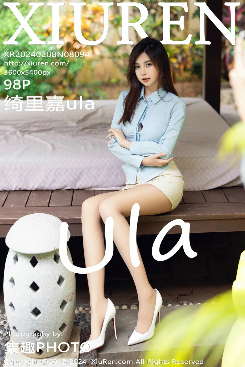 [XiuRen秀人网] No.8094 女神绮里嘉ula性感白色蕾丝内衣配超薄肉丝秀曼妙身姿诱惑写真-就是免费