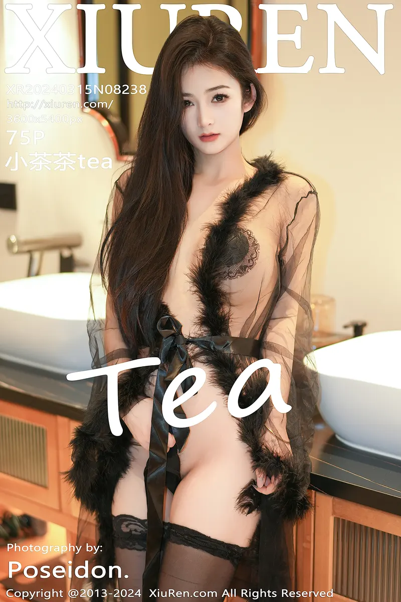 [XiuRen秀人网] No.8238 模特小茶茶tea性感黑色薄纱情趣服饰配黑丝袜秀惹火身材诱惑写真-就是免费