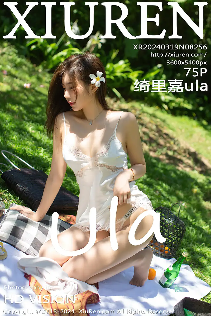 [XiuRen秀人网] No.8256 女神绮里嘉ula户外性感白色吊带裙配超薄肉丝秀惹火身材诱惑写真-就是免费