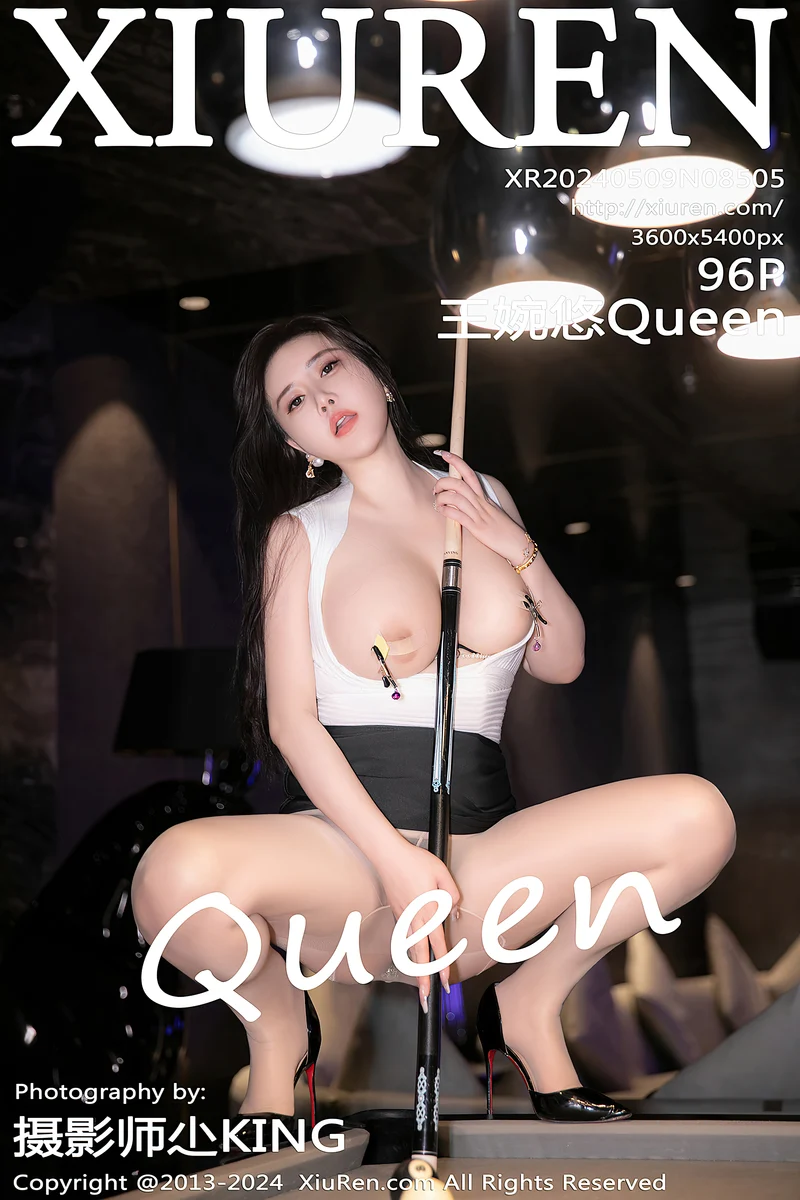 [XiuRen秀人网] No.8505 模特王婉悠Queen台球场景性感白T配黑短裙秀丰满身材诱惑写真-就是免费