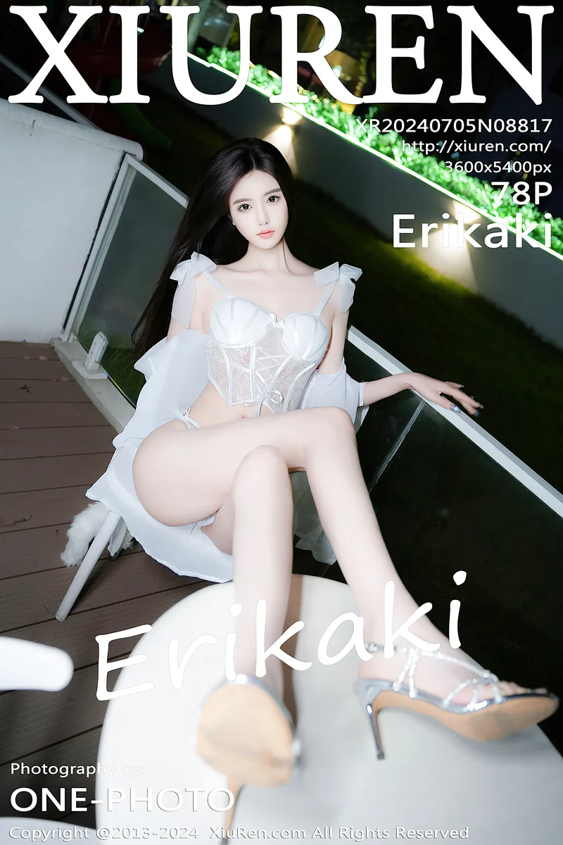 [XiuRen秀人网] No.8817 模特Erikaki泳池场景白色情趣服饰秀完美身材极致美腿诱惑写真-就是免费