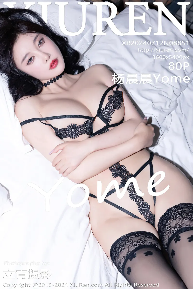 [XiuRen秀人网] NO.8851 女神杨晨晨Yome性感黑色礼裙+黑色情趣服饰秀完美身材诱惑写真-就是免费