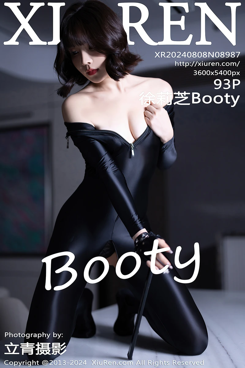 [XiuRen秀人网] NO.8987 女神徐莉芝Booty黑色连体皮衣+红色情趣内衣秀惹火身材诱惑写真-就是免费
