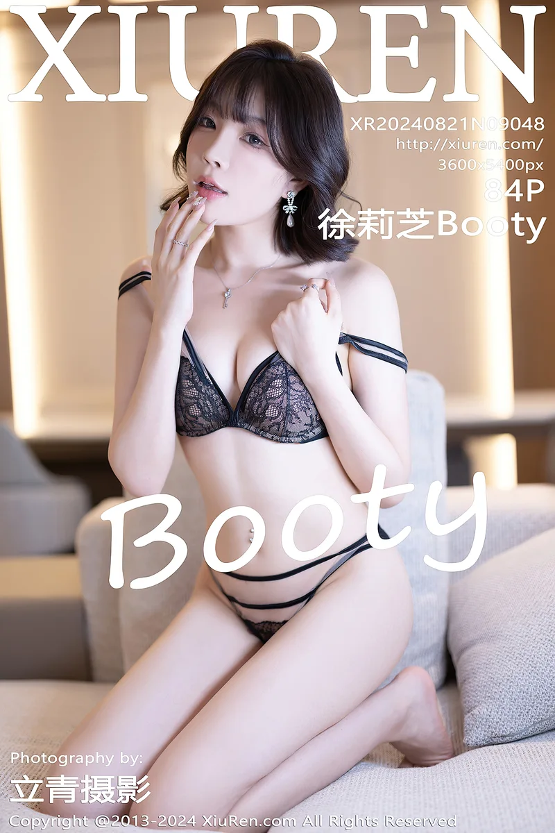 [XiuRen秀人网] NO.9048 女神徐莉芝Booty性感黑色蕾丝内衣配超薄肉丝秀完美身材诱惑写真-就是免费
