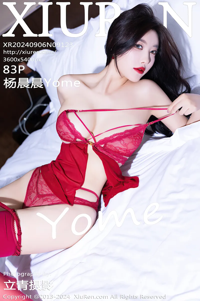 [XiuRen秀人网] NO.9123 女神杨晨晨Yome红色连衣短裙+红色情趣服饰秀丰腴身材诱惑写真-就是免费
