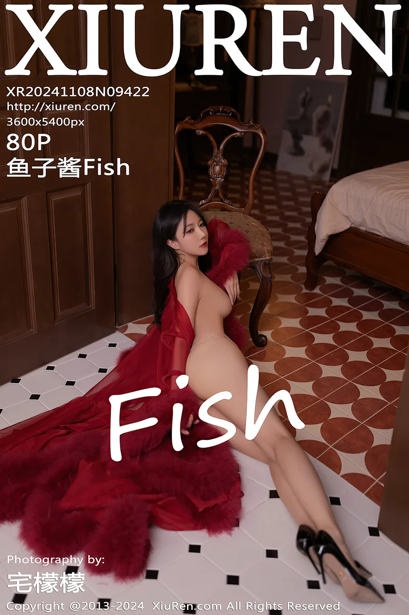 [XiuRen秀人网] NO.9422 模特鱼子酱Fish红玫瑰主题红色吊带连衣裙秀曼妙身姿迷人诱惑写真-就是免费