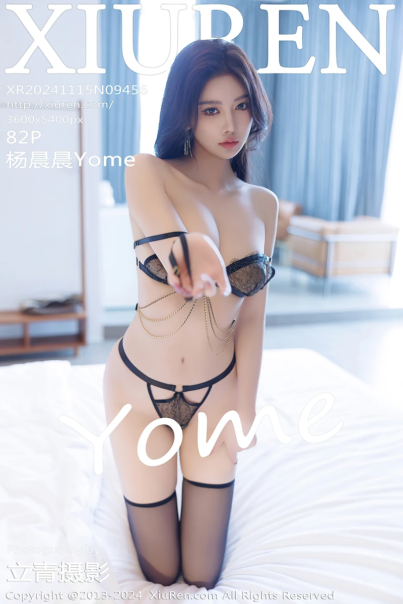 [XiuRen秀人网] NO.9456 女神杨晨晨Yome红色连衣短裙+黑色情趣内衣秀丰腴身姿诱惑写真-就是免费