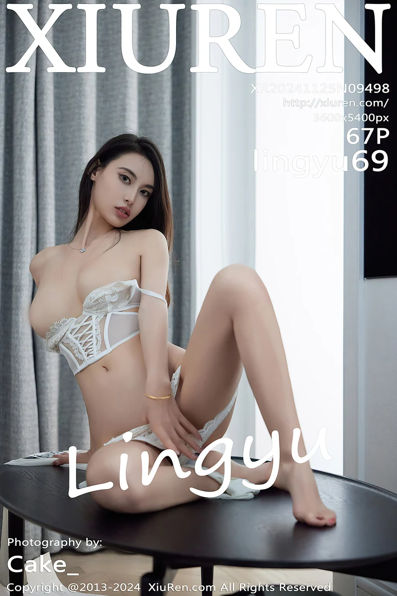 [XiuRen秀人网] NO.9498 模特Lingyu69性感法式白色蕾丝内衣配白丝袜秀曼妙身姿诱惑写真-就是免费
